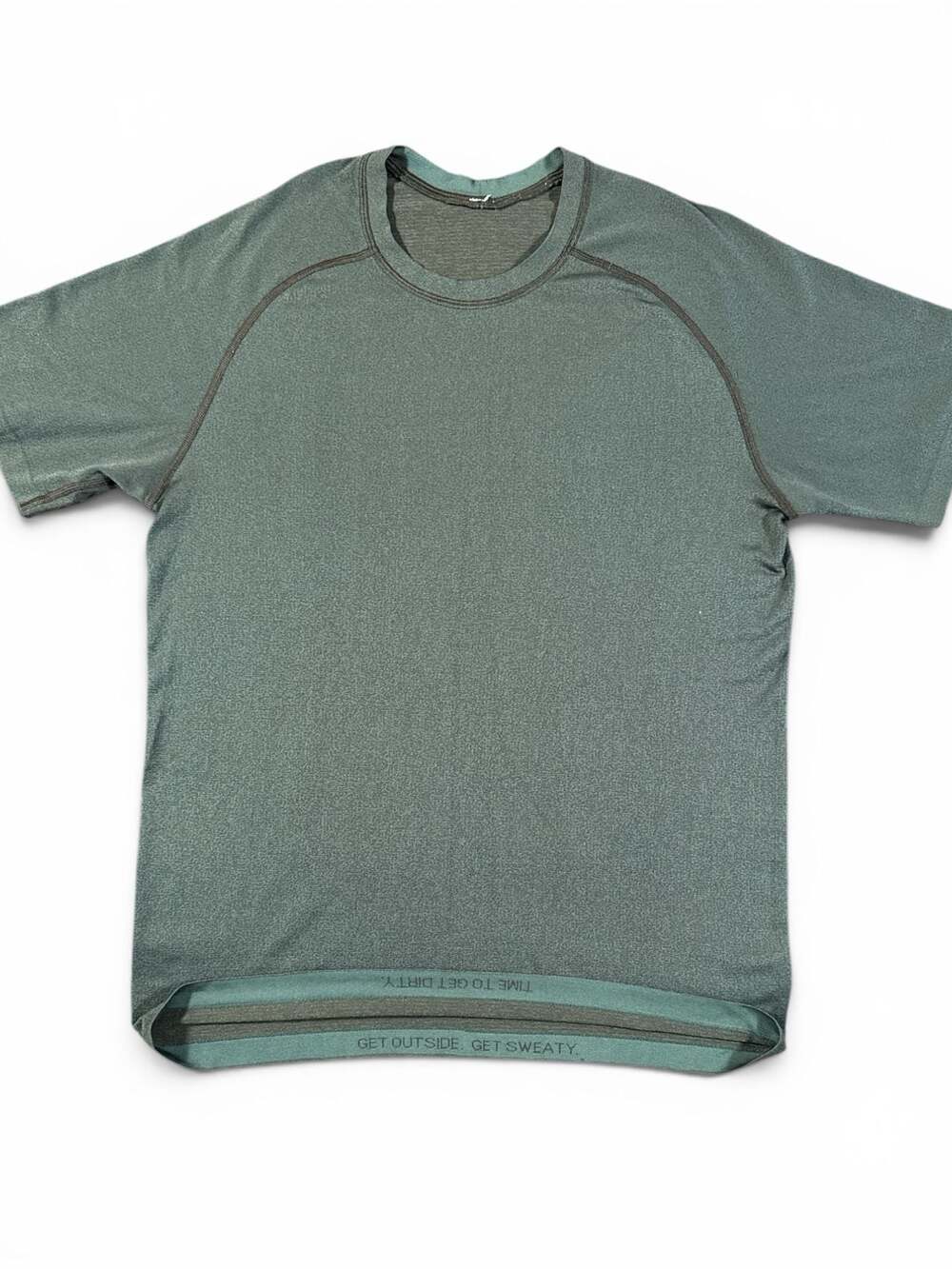 Lululemon Army Green Heather Metal Vent Tech Short Sleeve Shirt